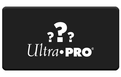 Blacked out playmat with UltraPro logo and question marks. Art to be announced.