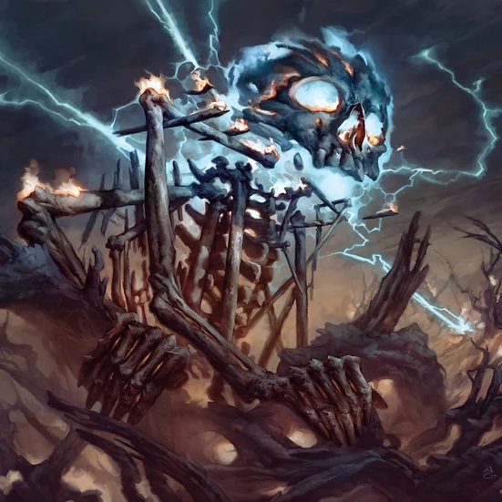 Lightning Skelemental artwork by Nicholas Gregory