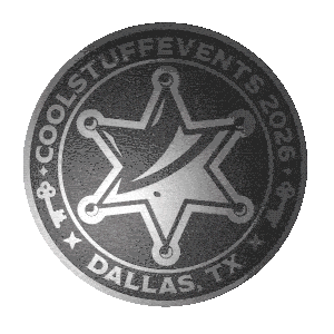 Silver metal clue token with a sheriff badge on one side, and a book and magnifying glass on the opposite side.