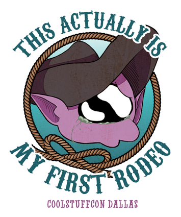 "This Actually Is My First Rodeo" sad homunculus sticker